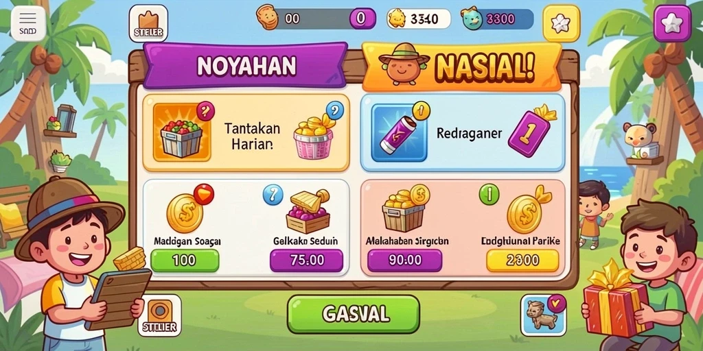 Beragam permainan slot dengan tema yang menarik.